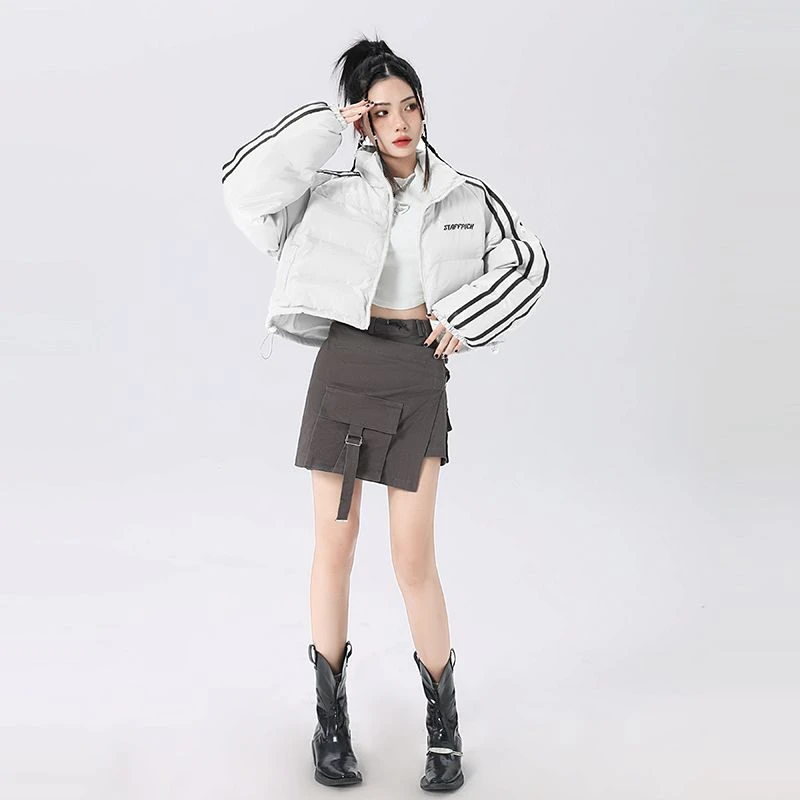 2023新款羽绒服美式复古面包服女短款年冬季新款韩版宽松加厚小众