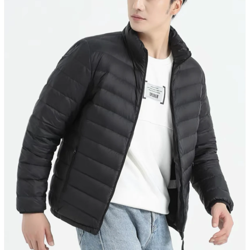 HECHENG/禾丞2453款男装立领轻薄款羽绒服秋羽绒休闲时尚轻便羽绒