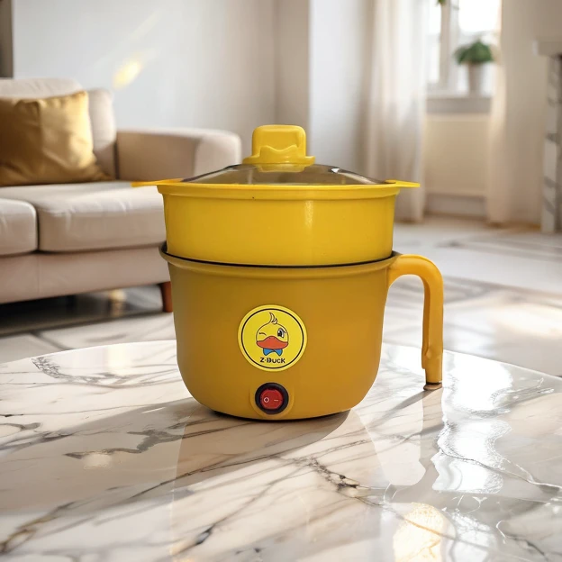 宿舍可用1.8L电煮锅家用小型电蒸锅炒锅煮锅 煲汤熬汤煮饭焖饭狼S