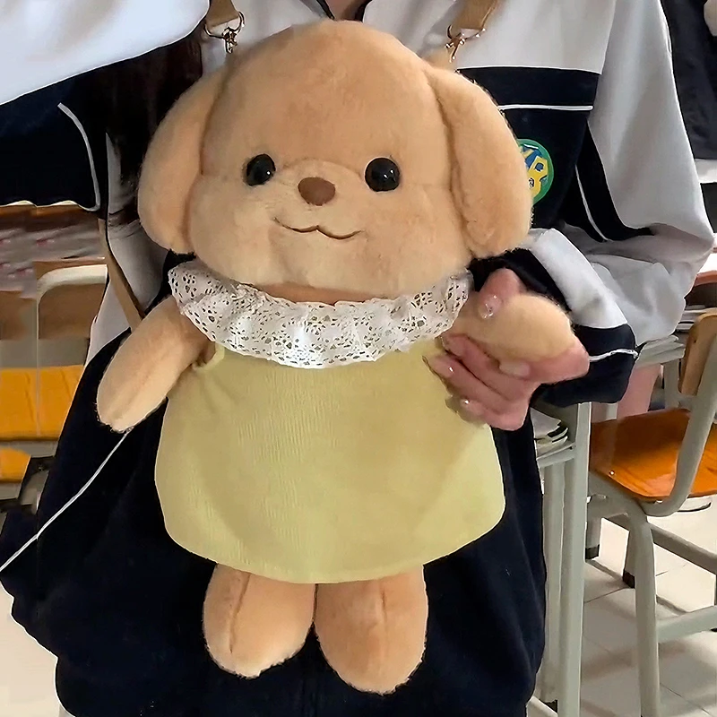 小鼻嘎背包毛绒玩具可爱森贝儿贵宾犬书包玩偶尔家族狗公仔双肩包