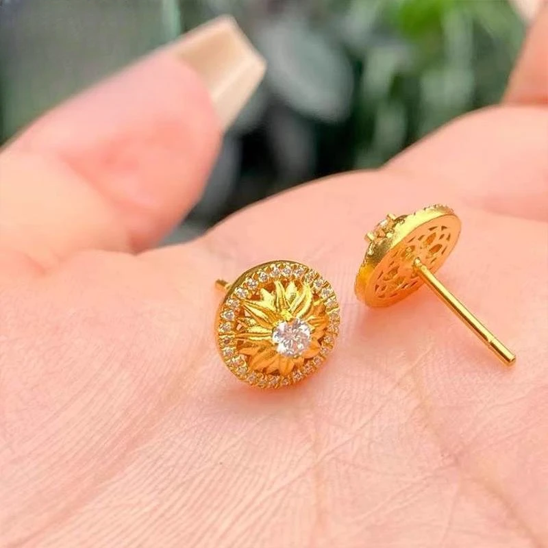 【晓蕾专享】太阳花耳钉 HEJE786