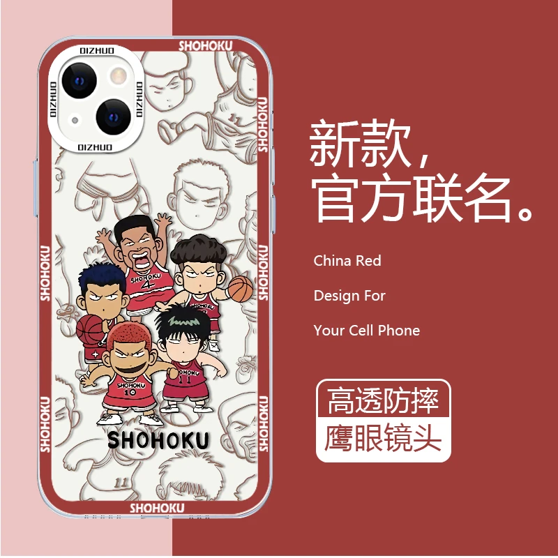 苹果iPhone14手机壳透明14Pro套Max灌篮高手男时尚潮Plus天使眼壳