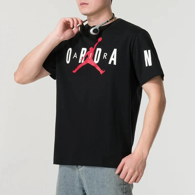 NIKE/耐克AIR Jordan男子夏季印花T恤纯棉舒适1446-010