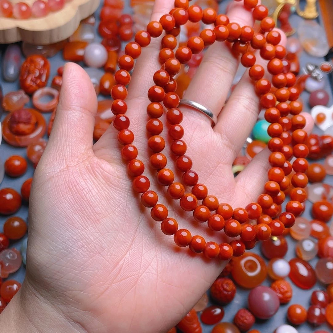 南红玛瑙珠宝奇石未镶嵌贪***子