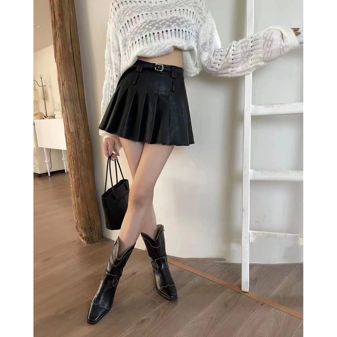 ♥美姐姐♥2024秋季爆款百搭皮短裙835