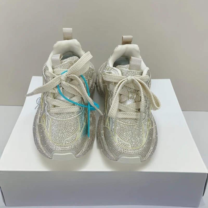 丰瑞145休闲儿童带钻老爹鞋