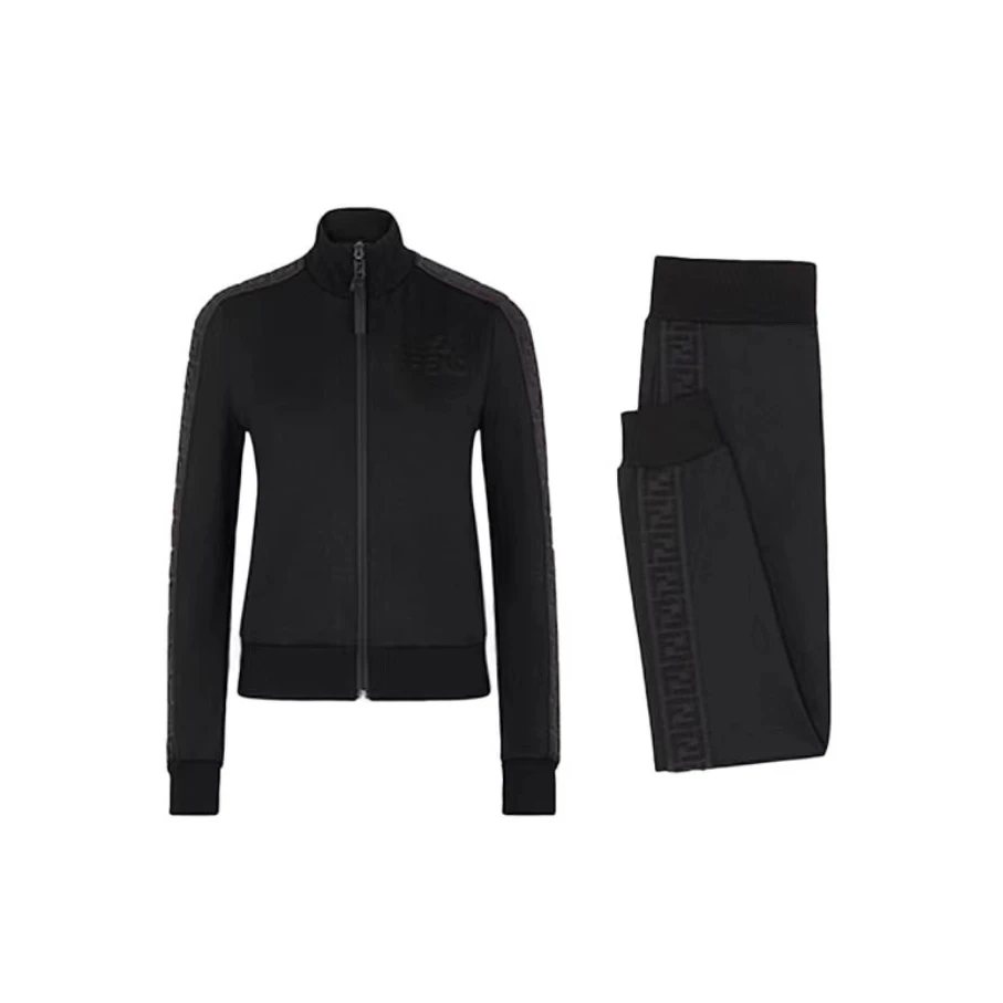 全新未使用 FENDI/芬迪 logo边饰运动服套装/公价19800/IT-38码