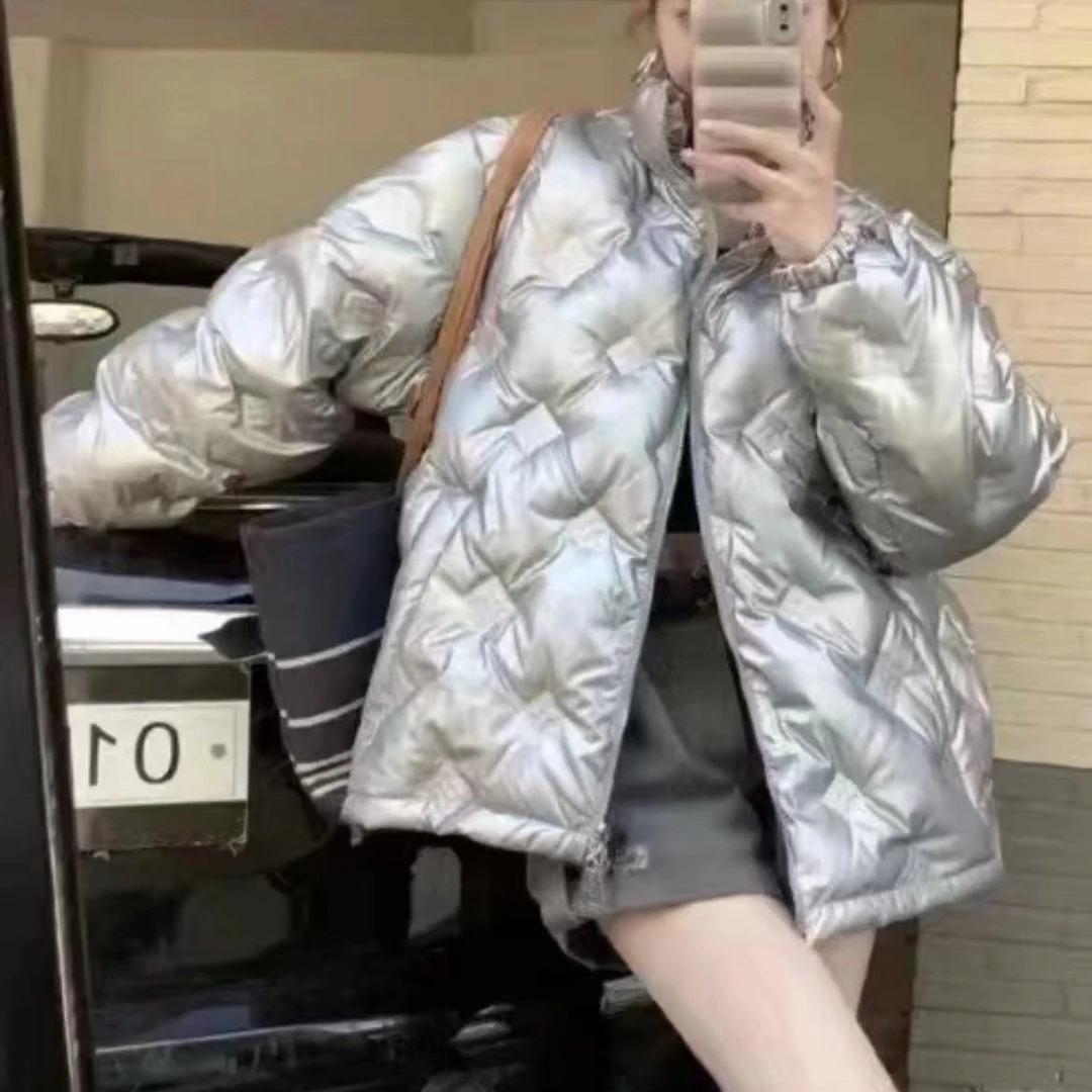 全新未使用 LOUIS VUITTON PARIS 徽标双面压花夹克羽绒服/38码