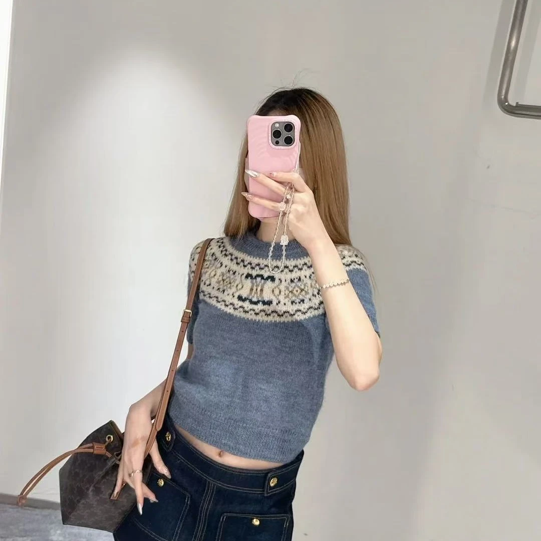 全新未使用 Celine/思琳 短袖毛衣/XL码