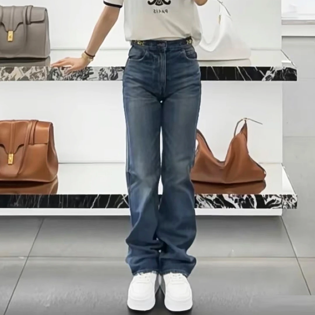 全新未使用  Celine/玛格丽特链条牛仔裤/25码