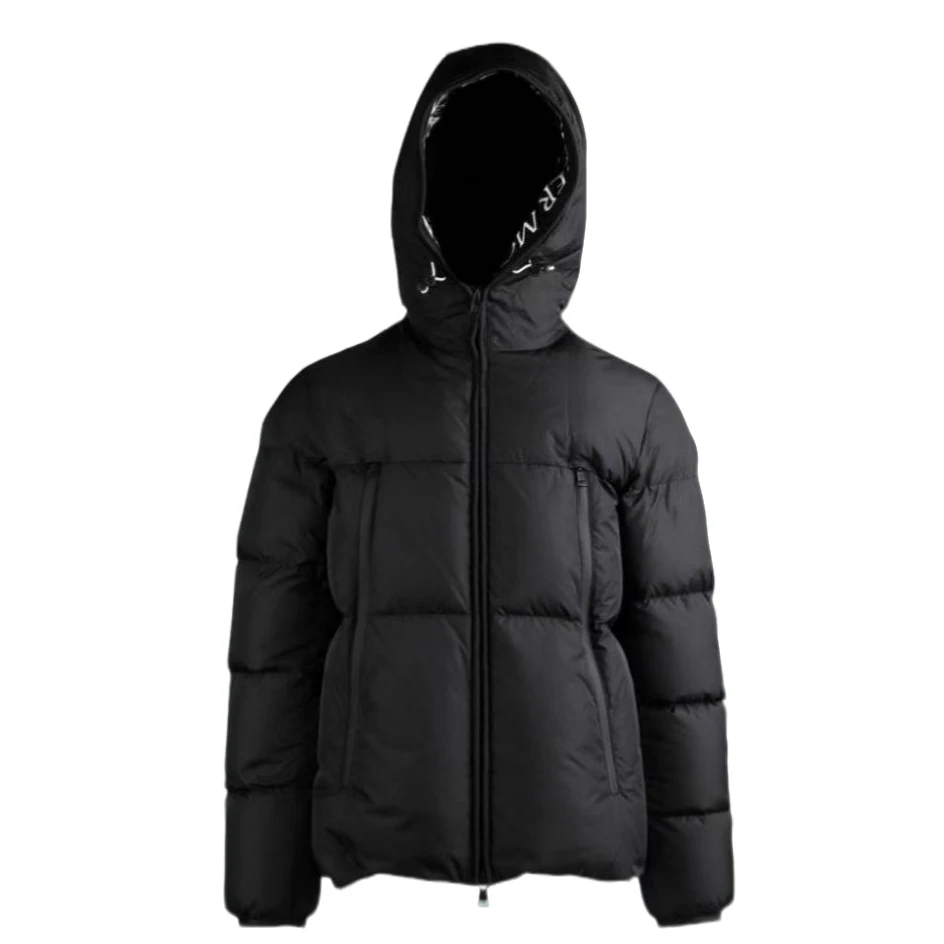 未使用 MONCLER Montcla Giubbotto字母领口羽绒服