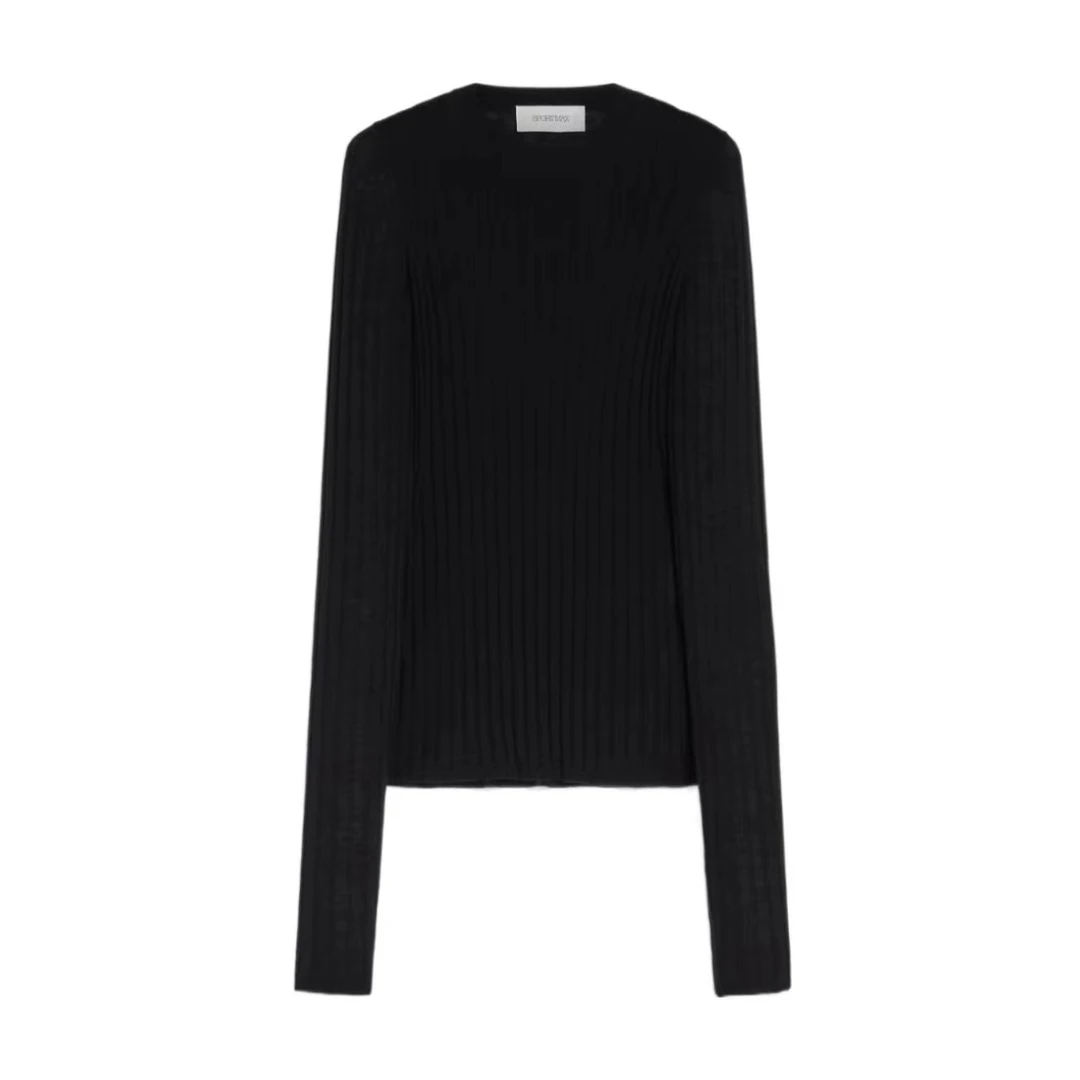全新未使用  Sportmax/徽标圆领毛衣/M码