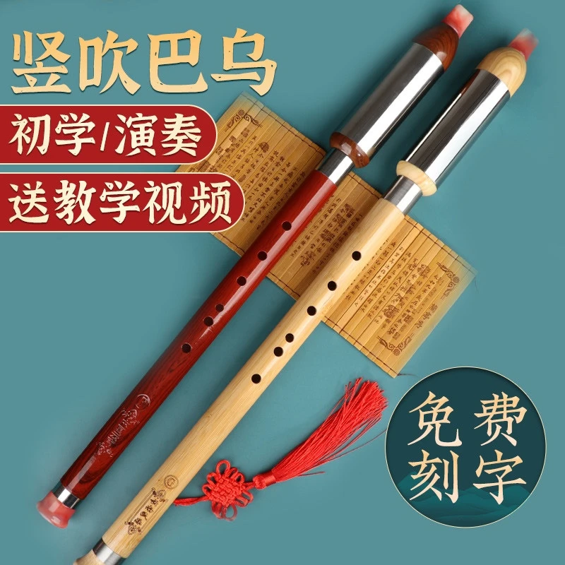 竖吹巴乌乐器儿童学生成人初学专业演奏C调降B调G调F调学校民族