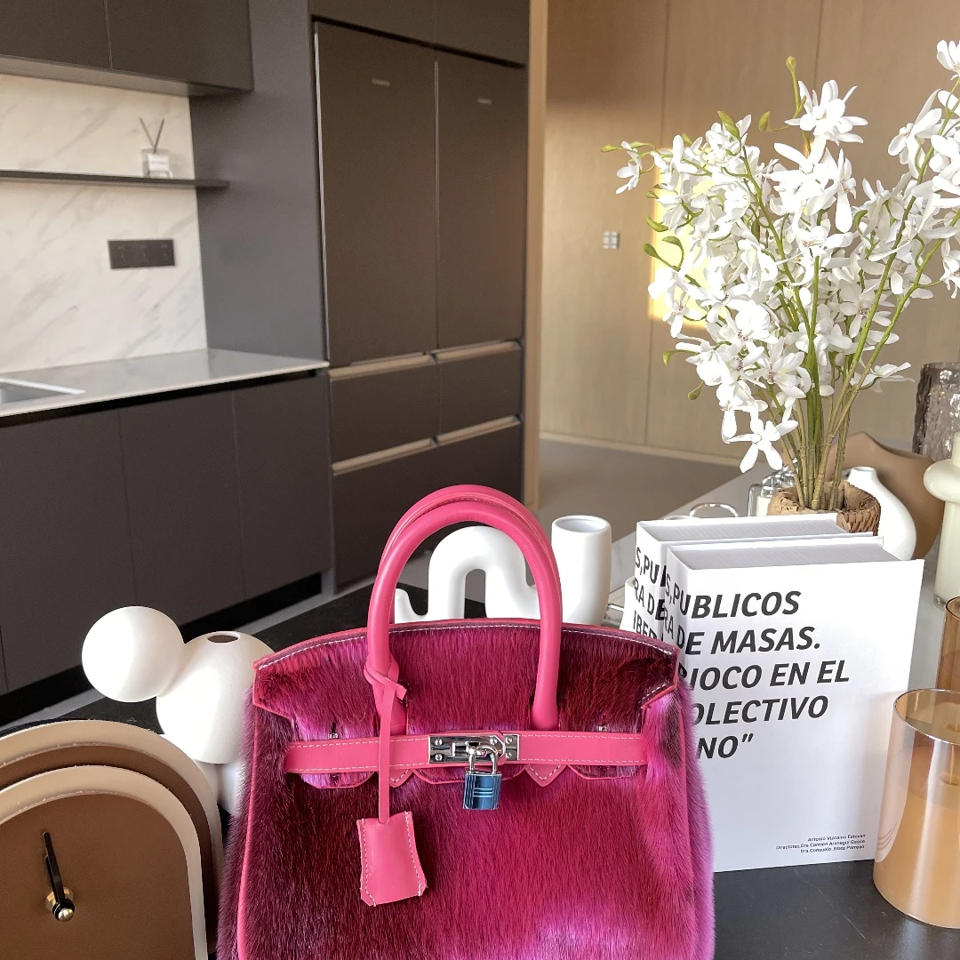 【糖果皮草】A101-A200秋冬单肩斜挎包2024新款真毛手提包百搭洋气