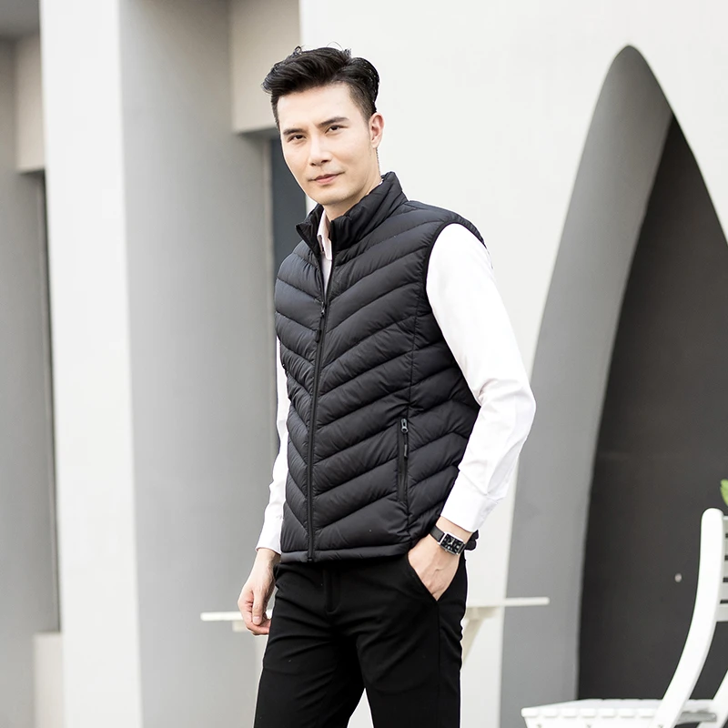 棉马甲男秋冬季轻薄保暖马夹休闲男士宽松加厚坎肩时尚保暖背心男