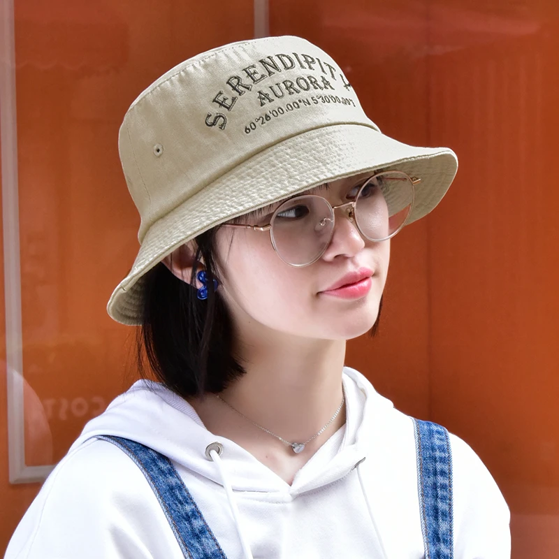 渔夫帽女遮阳防晒帽子女带防风绳大帽檐显脸小春夏防紫外线盆帽女