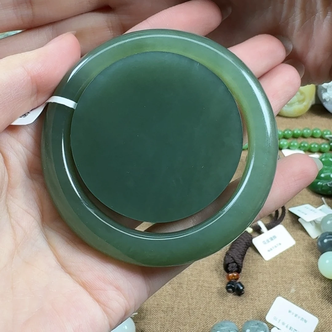 和田玉手镯未镶嵌沐*