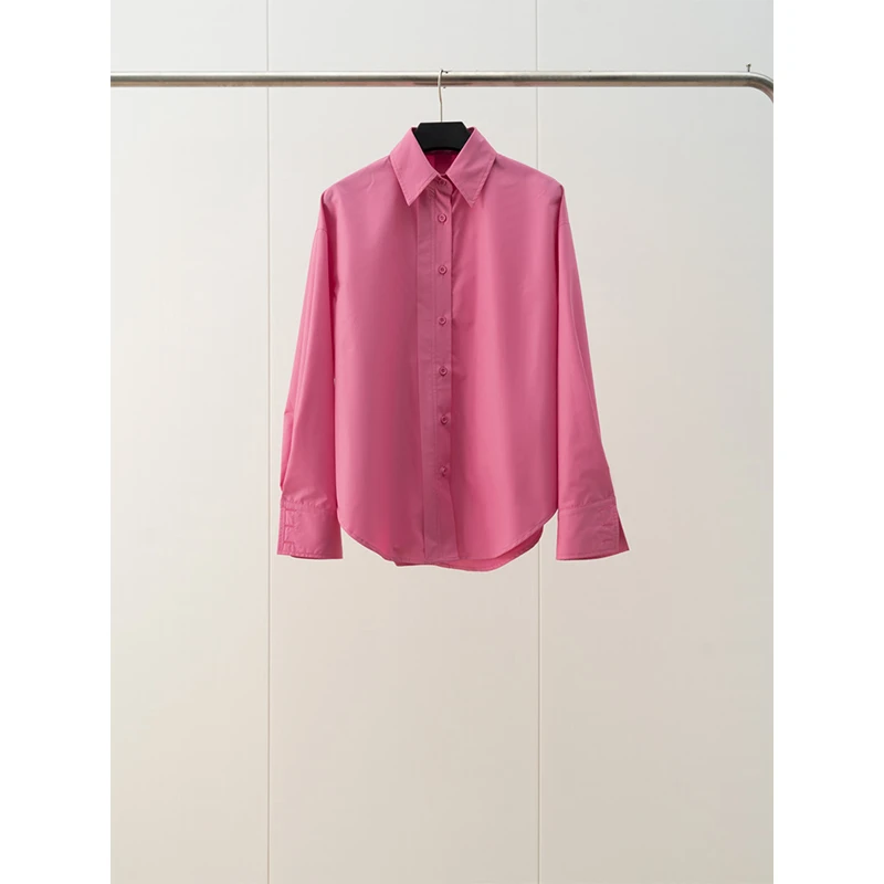 长袖时尚休闲春季纯色商务衬衫-11890