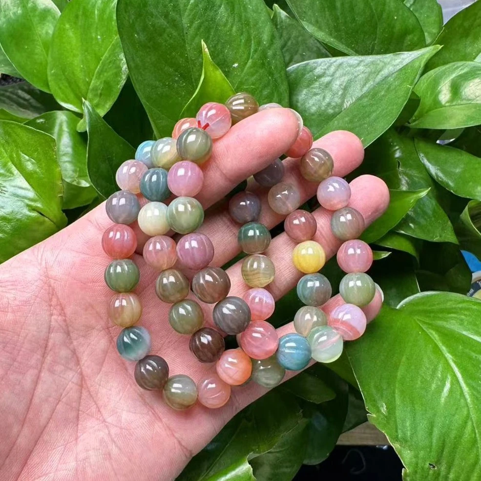 XY004天然多宝盐源玛瑙手串卡10mm  多样性发货，发其一七夕礼物