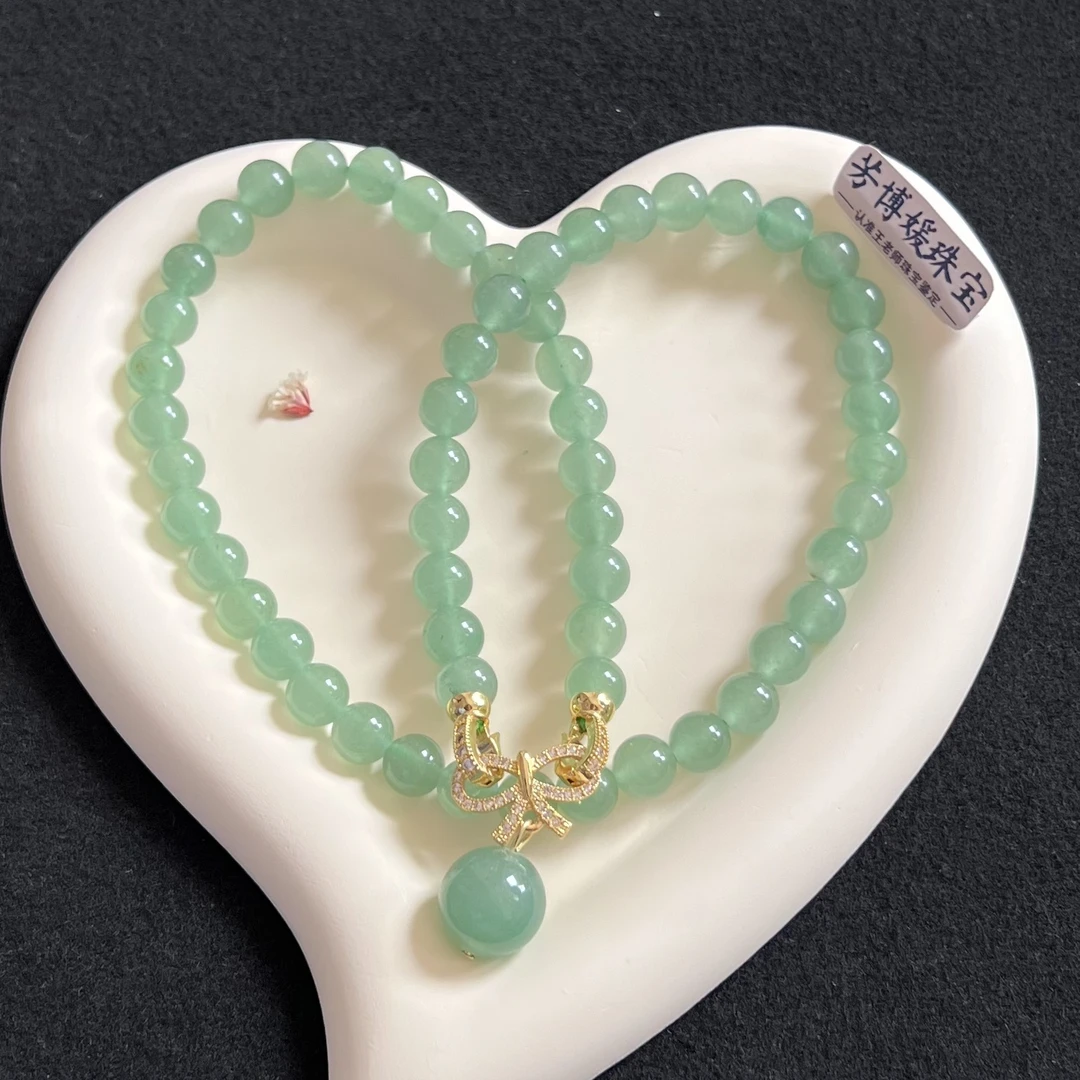 F093天然东陵玉精美卡8+mm时尚百搭女神链 单圈项链 多样性发其一