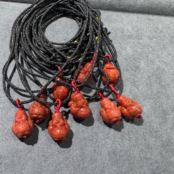 天然玛瑙（南红）财神吊坠——2006