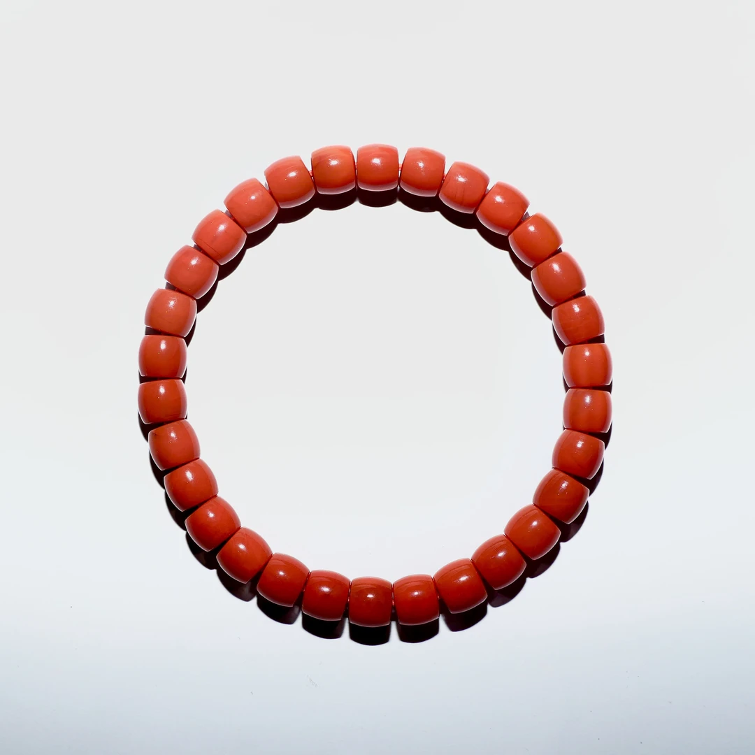 天然南红桶珠7mm手串/2138