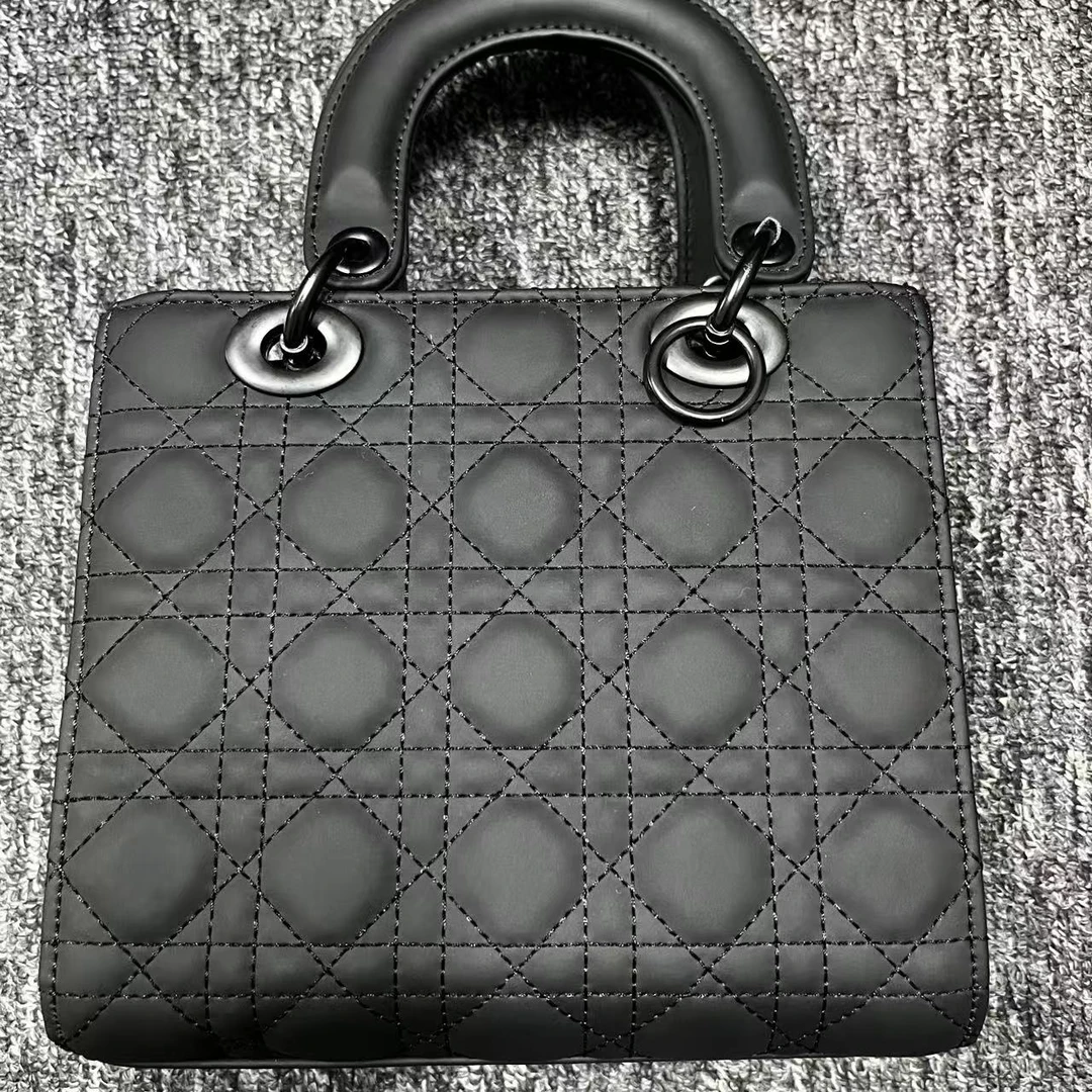 姝宴手工真皮私人定制女包纯黑磨砂