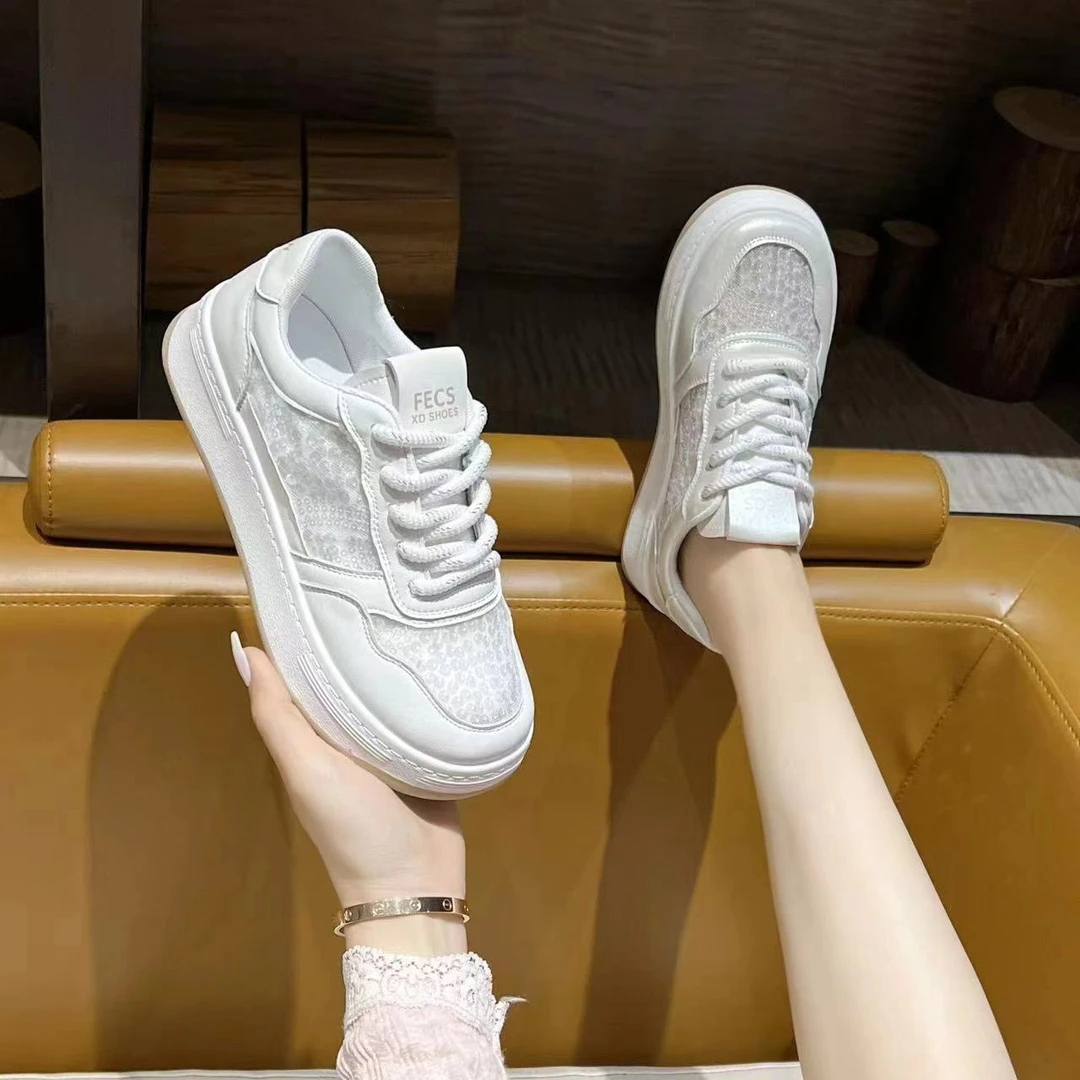 2024年夏季新款网面平底百搭小白鞋SD6818
