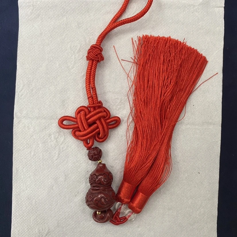 含辰砂工艺品朱砂葫芦车挂-1015032