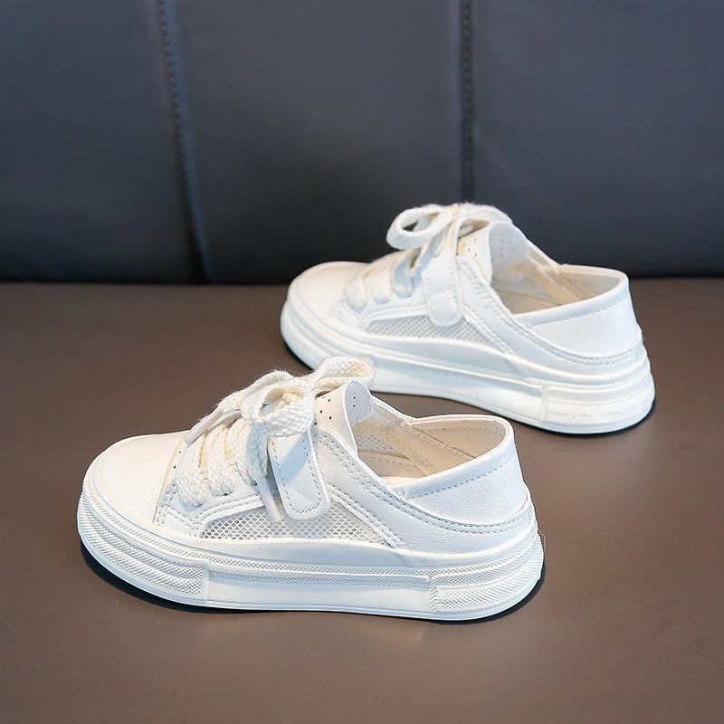 蜡比小星儿童网鞋男童小白鞋女童鞋子网面板鞋春夏2023夏季新款潮