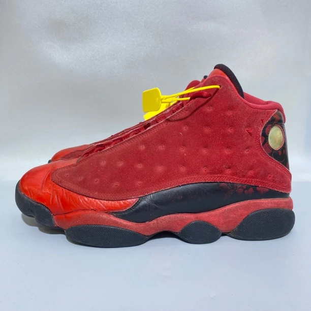 H 44码 AJ13 红黑 高帮复古篮球鞋