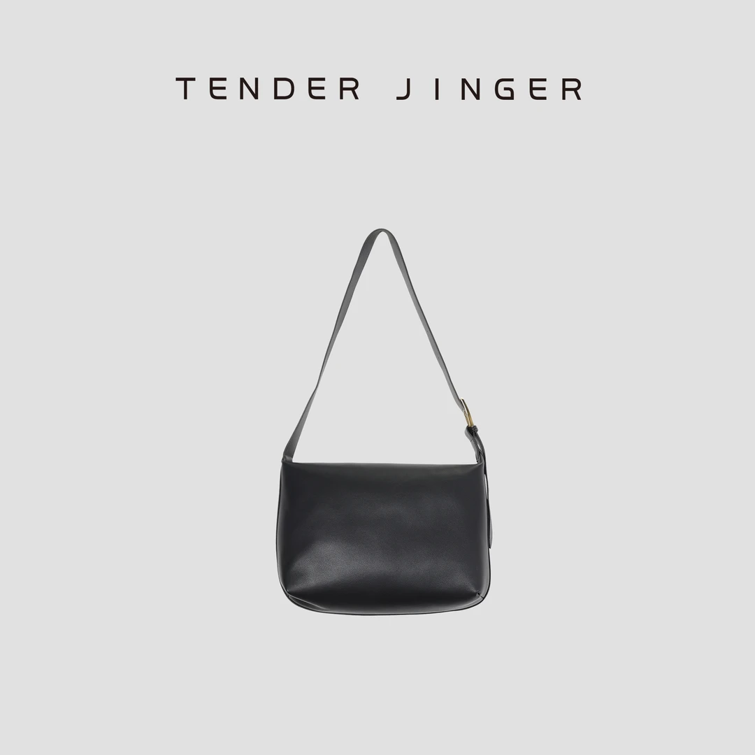 Tender Jinger轻奢时尚真皮简约女士斜挎托特包T2406ALX89589