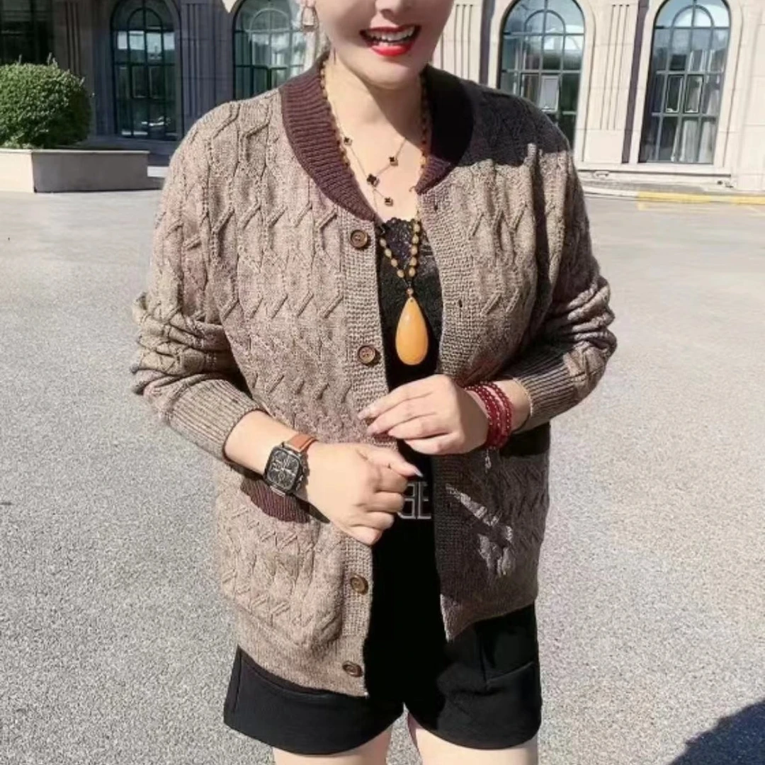 秋季新款时尚减龄圆领双兜外套