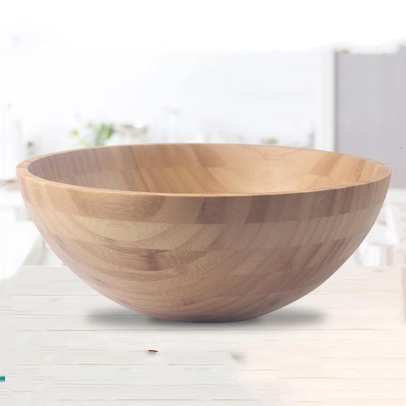 楠竹30*12cm圆形和面盆揉面盆不粘面发面盆大竹盆面膜碗沙拉盆