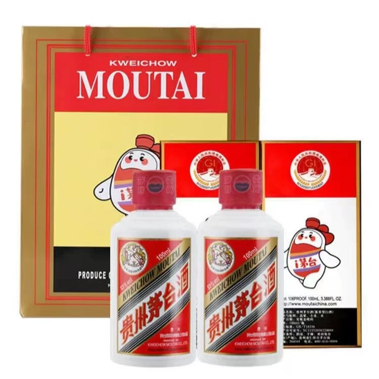 DRUNK FENG KANG/醉凤康小可爱礼盒 酱香型白酒53度100mL 5瓶53度