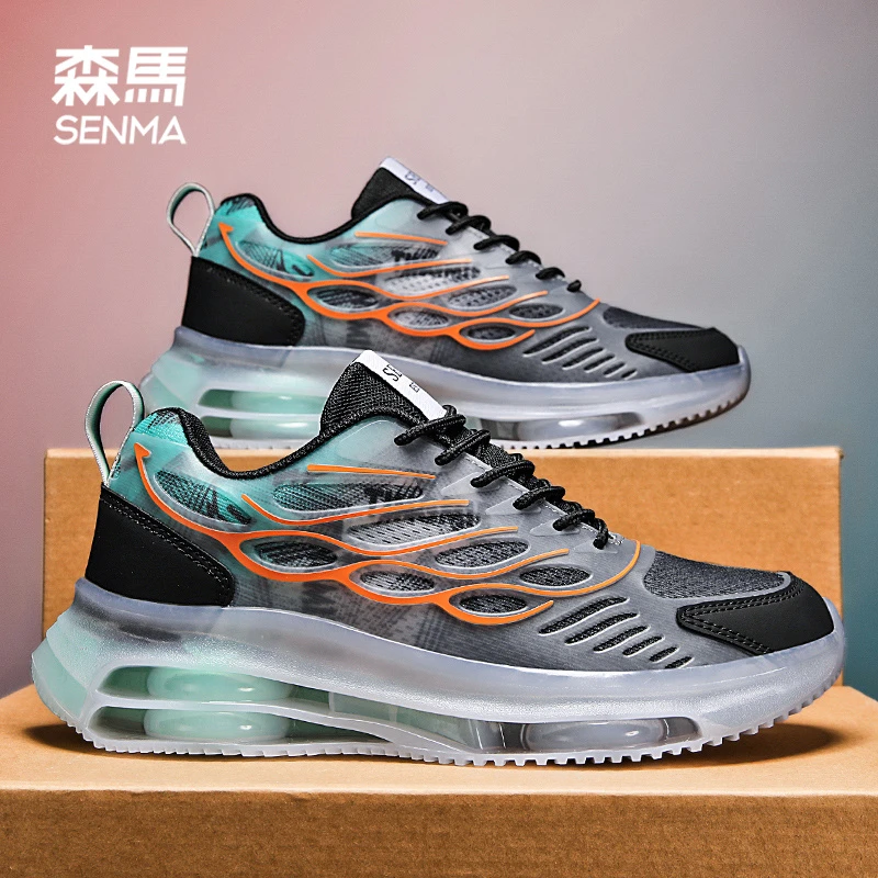 SENMA/森马男鞋夏季透气百搭跑步鞋2024新款轻奢网面鞋男士休闲鞋