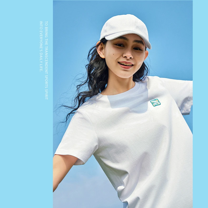 【笑笑姐专属】安踏冰丝T|正肩优可丝百搭刺绣短袖t恤女透气上衣