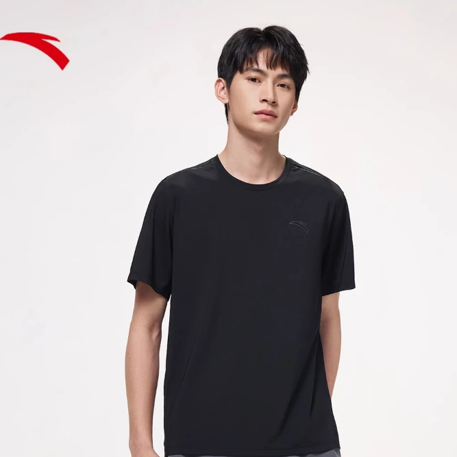 【老板专属】安踏速干T丨吸湿透气修身圆领短袖t款跑步针织运动上衣