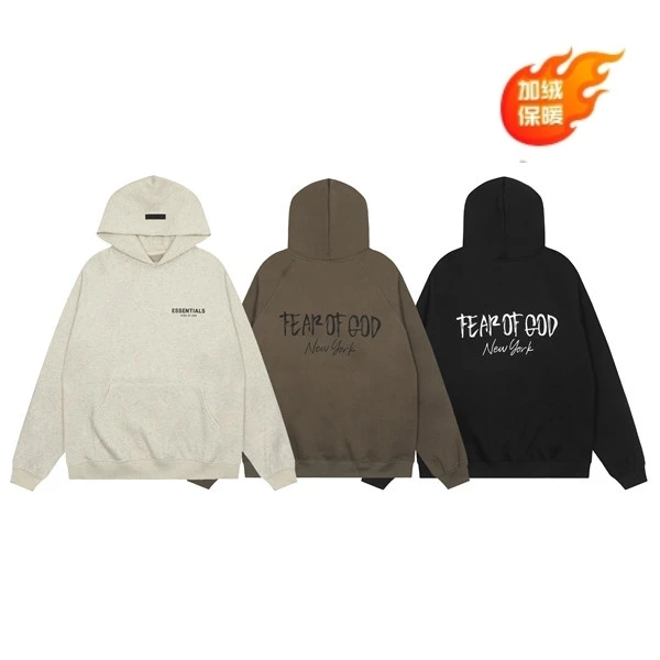 EAGLE ESSENTIALS24SS美式潮牌连帽衫男秋冬宽松加绒卫衣情侣外套