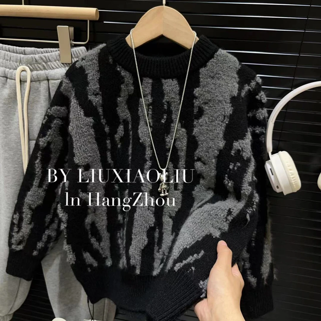 BY LIUXIAOLIU【月溅星河】韩版高货秋冬季儿童加厚毛衣2740