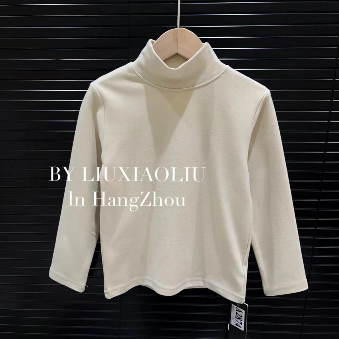 BY LIUXIAOLIU【纯真】韩版高货秋冬季加厚儿童打底衫2874