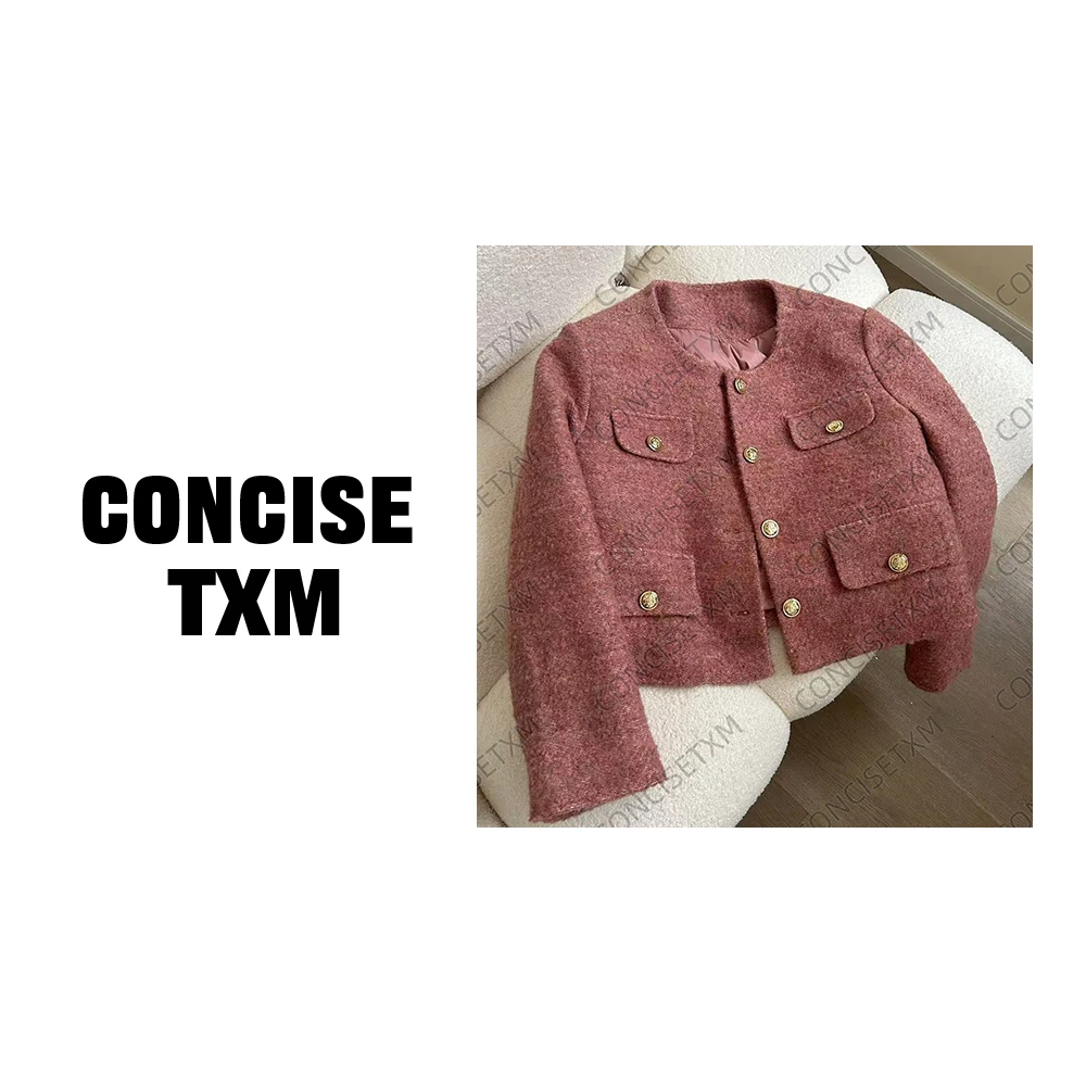 【唐小木】紫霞小香羽绒外套 秋冬时尚短款保暖外套 W0771