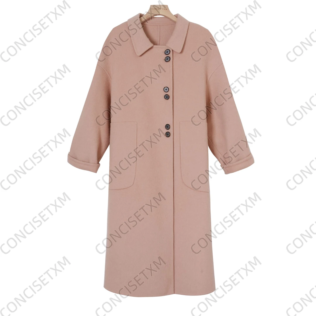 【唐小木】香榭丽舍2.0 新款宽松百搭秋冬气质毛呢大衣   DY0582