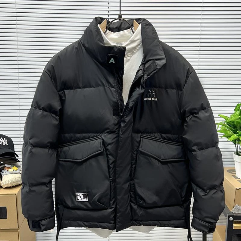 波司豋白鸭绒立领羽绒服男士2023冬季时尚休闲百搭潮牌户外工装加