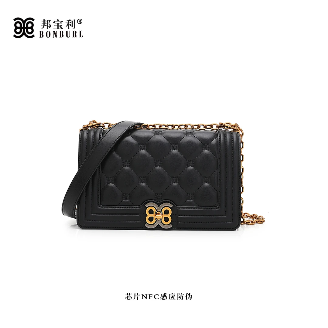Bonburl/邦宝利女士春夏新款辣妈包时尚百搭单肩链条斜挎包2686