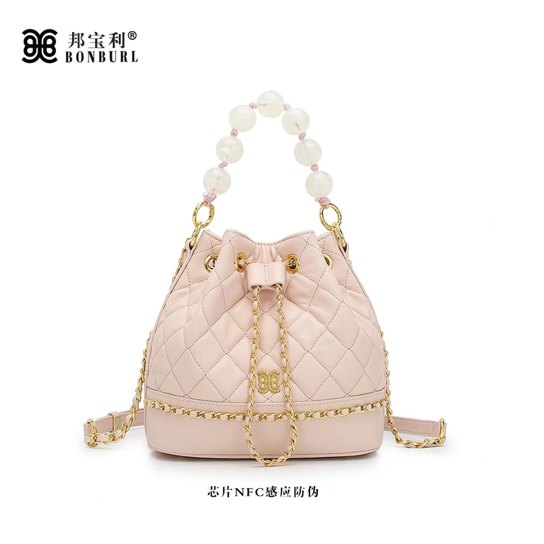 【芬姐的包】Bonburl/邦宝利女士新款水桶包百搭单肩斜挎手提包8613