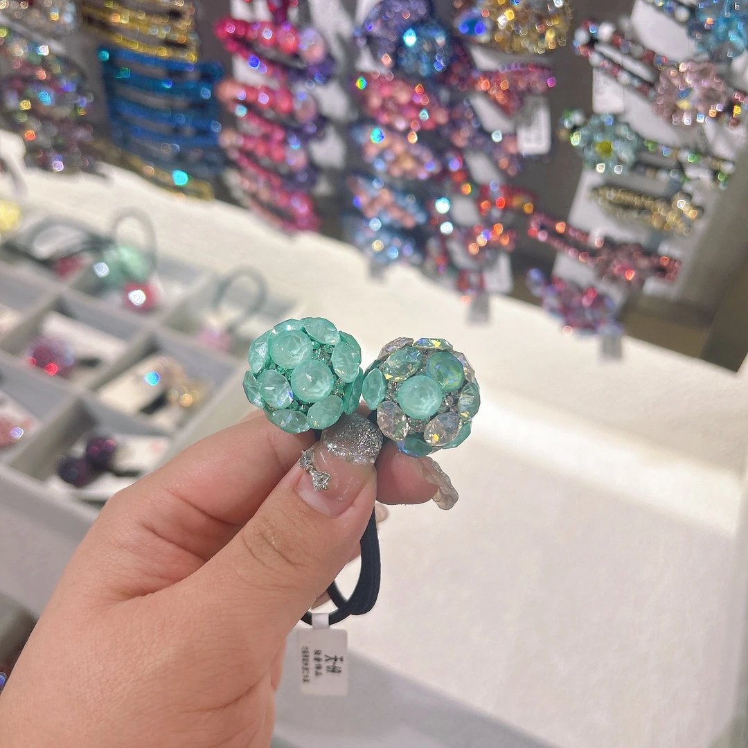 伊糯韩儿童女宝韩系爆闪可爱发绳卡特公主发夹发饰 轻奢手工发饰