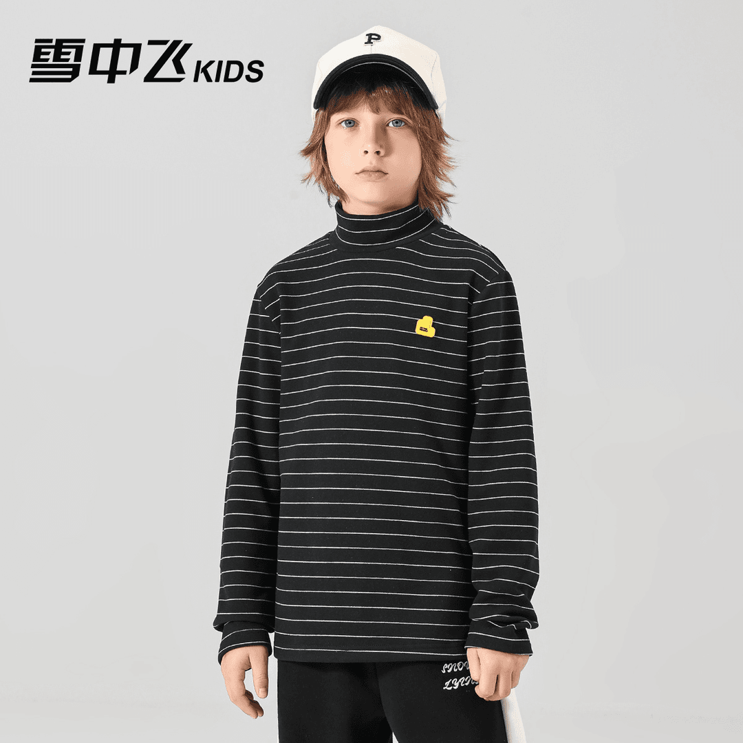 【活动】雪中飞KIDS儿童装男女童2023秋冬加绒长袖T恤X302317491FT
