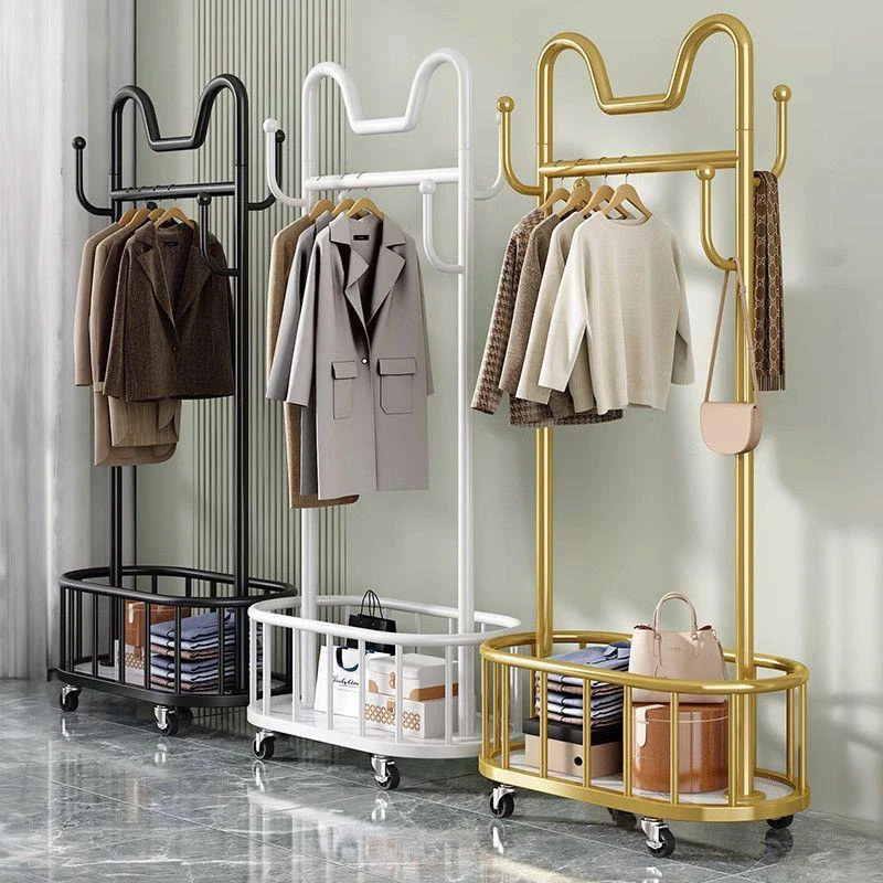 【小芳姐演绎用品店】新款衣架落地卧室挂衣架移动带轮家用客厅网红