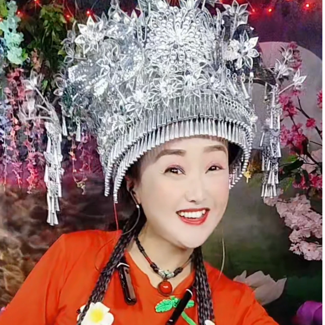 [小芳姐演绎用品店】新款少数民族头饰苗族银饰帽子苗族特色帽子